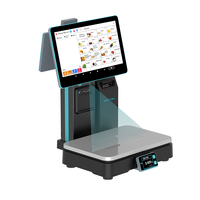 Báscula Impresora de Etiquetas de Códigos de Barras SEMTOM Android POS con Impresora Térmica para Supermercados y Comercios Minoristas