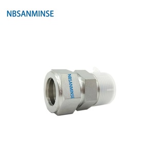 NBSANMINSE ข้อต่ออัดสแตนเลสพร้อมเกลียวภายนอกสำหรับการเชื่อมต่อท่อแข็ง ทนแรงดัน 3000PSI - Product Image 3