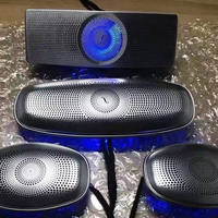 Untuk mercedes-benz S Class W222 S400 S500 lampu suasana Speaker bercahaya atap belakang langit-langit mobil 64 warna kondisi baru