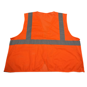 Chaleco de Seguridad Reflectante CITICITY ANSI Clase 3, 100% Poliéster, Color Naranja, Logotipo Personalizado, Uso en Construcción, Bolsillo con Cremallera, Marca WX - Product Image 3