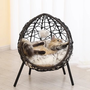 Cat Nook Woven Four Seasons Universal Cat Litter Box <b>Swing</b> Chair Summer <b>Hammock</b> Semi-Enclosed Pet Nest Cat Cage Villa Dog Nest - Product Image 2