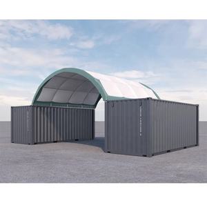Refugio Metálico para Contenedores Marítimos, Domo para Contenedor de Envío de 40' con Puerta, Cobertizos y Almacenamiento - Product Image 4