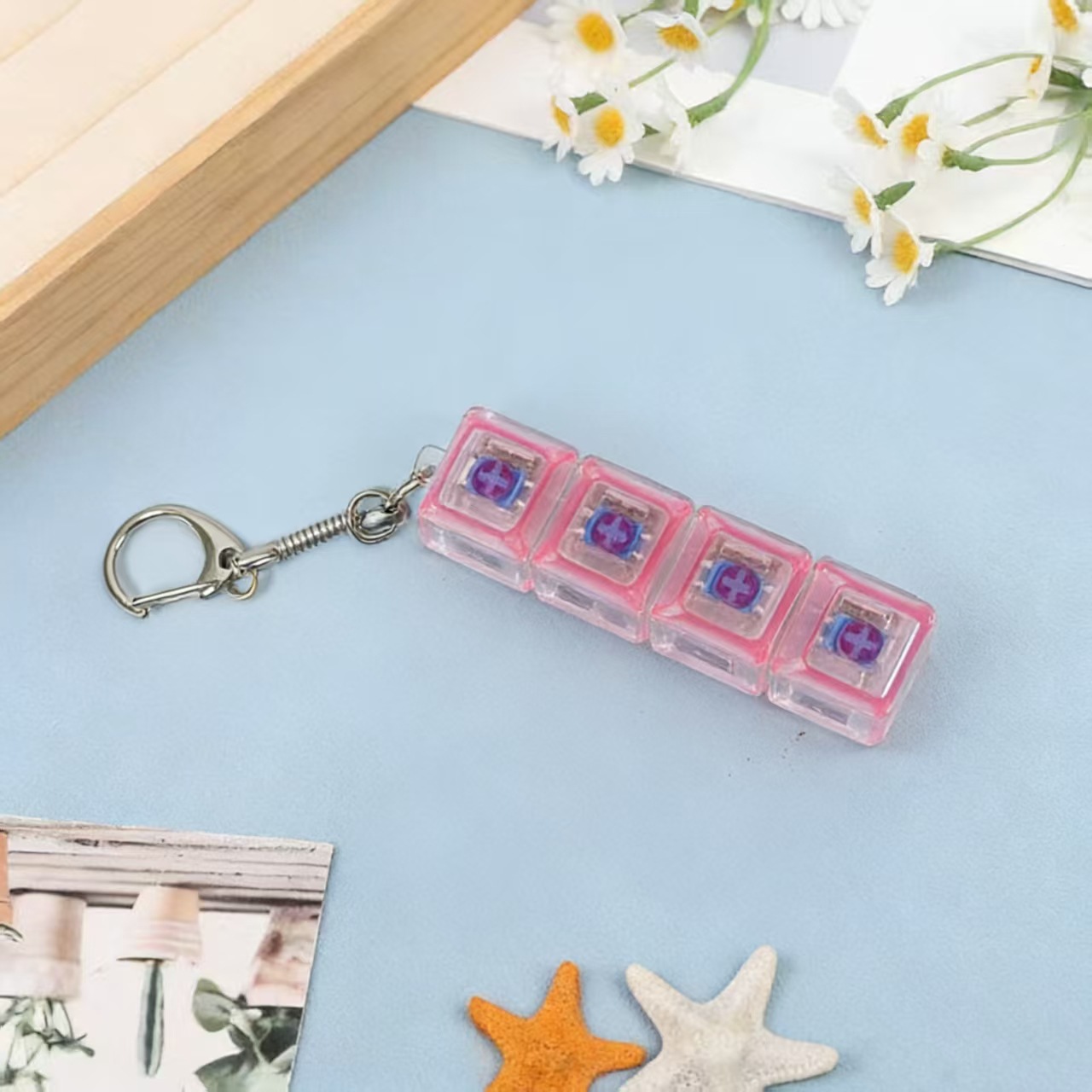 High-transparency four-key pink