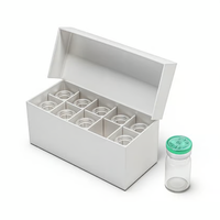Boîtes d'emballage cadeau personnalisées écologiques pour flacons, variantes de qualité médicale optimisées par l'estampage à chaud pour les soins de la peau haut de gamme