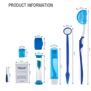 Accessoires dentaires, kit de nettoyage d'orthodontie, 8 en 1 - Product Image 2