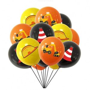 Engineering Vehicle Theme Party <b>Decorations</b> Children's Birthday Party <b>Decorations</b> Happy Birthday Banner <b>Balloon</b> Suit - Product Image 2