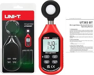 UNI-T Luxmètre UT383BT, luxmètre numérique, luxmètre pour la photographie cinématographique, les plantes, photomètre, intensité lumineuse - Product Image 1