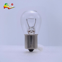 Ampoule de clignotant S25 P21W PY21W BA15S 1156 1157 BAU15S 12V 24V, feu stop ambre, mini-lumière halogène pour voiture et moto