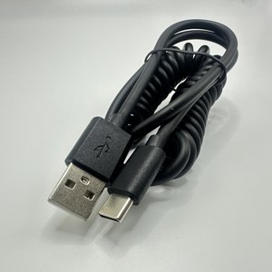 كابل شحن USB ملفوف قابل للسحب من النوع A إلى C للسيارة، سلك تلسكوبي لشحن الهواتف المحمولة وأجهزة الكمبيوتر المحمولة - Product Image 3