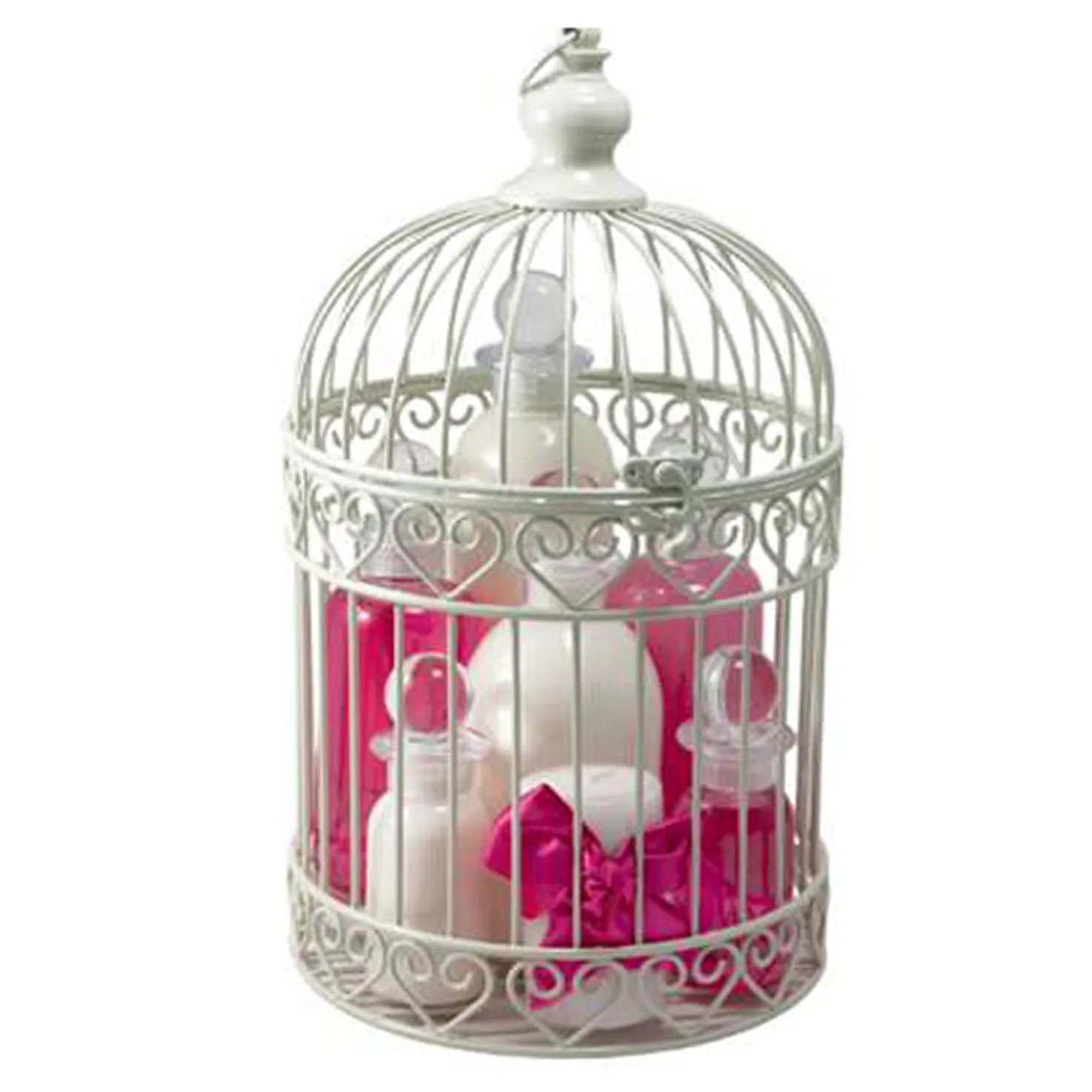 White Wire Decorative Bird Cage for Wedding