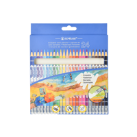 Kotak lipatan kertas kemasan mainan puzzle tab gantung kustom untuk blok bangun puzzle krayon