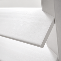 Décoration de fenêtre personnalisée, volets horizontaux en bois pour la maison et l'hôtel
