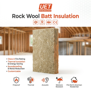 Panel de Lana de Roca Resistente al Fuego ASTM C665 para América del Norte, R13, 3.5'', Aislamiento Térmico de Lana <span class=keywords><strong>Mineral</strong></span>, Compatible con Montantes de Madera de 16''/24'' - Product Image 1