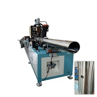 Machine de découpe et de flangage entièrement automatique pour colliers de tuyaux en acier inoxydable de 8 pouces, avec moteur, pour le refroidissement liquide des serveurs IA de centres de données