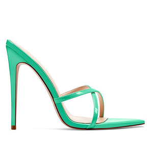 <span class=keywords><strong>Sandali</strong></span> con Tacco Alto a Stiletto a Punta con Cinturini <span class=keywords><strong>Taglia</strong></span> <span class=keywords><strong>Grande</strong></span> per Donne - Product Image 2