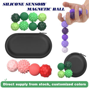 Mainan Fidget bola magnetik silikon penghilang stres sensorik untuk dewasa remaja autisme <span class=keywords><strong>Adhd</strong></span> kecemasan tekstur menyenangkan gadget Promosi - Product Image 4