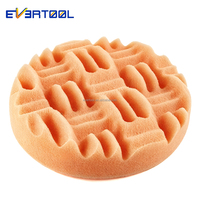 EVERTOOL Tampon de polissage métallique vert pour l'entretien automobile, tampon de polissage en mousse pour verre, tampon de polissage rotatif, tampon de lustrage, éliminateur de rayures pour voiture