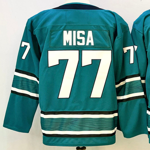 Maglie da Hockey Cucite per Uomo 71 Macklin Celebrini 72 William Eklund 77 Michael Misa 39 Logan Couture 2 Will Smith - Product Image 4