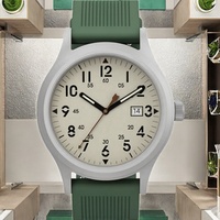 Montre analogique à quartz de luxe pour homme, 40 mm, mode business, boîtier en acier inoxydable écologique, verre saphir, bracelet en silicone