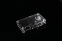 Logo gravé magnétique givré acrylique diamant boîte mat Surface Lucite perles organisateur Cnc plexiglas pierres précieuses boîte à bijoux