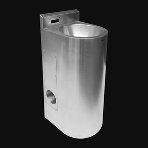 Lavabo de Acero Inoxidable 304 para Piso, Marca Kuge, para Edificios Gubernamentales y Centros de Detención - Product Image 2