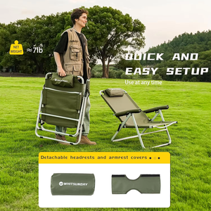 كراسي خارجية حديثة قابلة للطي من الألومنيوم وقماش أكسفورد للفعاليات وصيد الأسماك، تصميم كرسي حديقة - Product Image 4