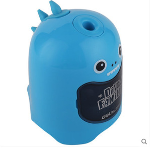 Taille-crayon électrique automatique réglable noir pour écoliers, avec construction en plastique et métal et design mignon - Product Image 3