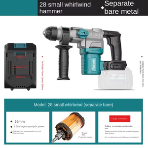 21V điện chọn công suất cao 3 chức năng Jack búa công nghiệp máy cắt bê tông tường phá hủy Bộ máy khoan búa tác động khoan - Product Image 6