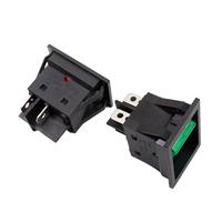 Interrupteur à bascule encastré KCD4, 4 broches, 2 positions, 30A 250VAC, éclairage LED, interrupteur à bascule pour panneau à encliquetage
