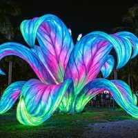 Decoración de Faroles para Parques de Atracciones Vivid Plants, para Festivales, Uso en Interiores/Exteriores, Espectáculo de Luces para Parques Temáticos
