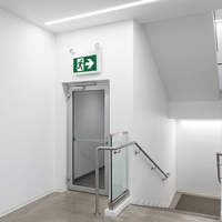 Running Man LED-Notausgangsschild Notbeleuchtung mit Batterie CE-Zertifiziert LiFePO4-Licht Wandmontiert Hängend Doppelseitiges LED-Notlicht