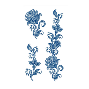 BXTAT Semipermanente Blue Genipa Juice Tatuajes Temporal Henna Duradero 15-25 Días Aplicación <span class=keywords><strong>de</strong></span> material <span class=keywords><strong>de</strong></span> papel para el Body-GZ235to240 - Product Image 2