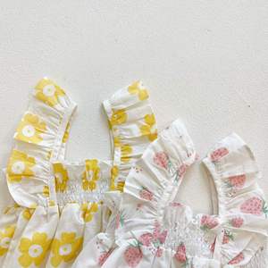 Vêtements pour bébé nouveau-né, vêtements pour bébé à fleurs + chapeau, coton de haute qualité, barboteuse pour bébé - Product Image 6