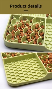 وعاء طعام بطيء للكلاب من السيليكون مع شعار مخصص، متين وغير سام، مع أكواب شفط محمولة، حصيرة لعق للحيوانات الأليفة - Product Image 2