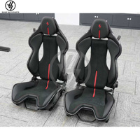 Siège de voiture de course de luxe en cuir et carbone sec, version piste, imperméable, pour Ferrari SF90 296 GTB, intérieur sport personnalisé