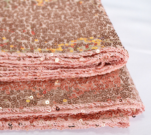 Tùy chỉnh màu sắc & kích thước 100% polyester hiện đại thêu sequin vòng khăn trải bàn cho tiệc cưới bên sự kiện - Product Image 4