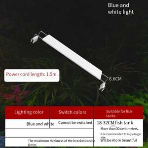 <span class=keywords><strong>Lampe</strong></span> LED d'<span class=keywords><strong>aquarium</strong></span> en plastique à économie d'énergie 25W 110-240V, dimmable, petite et moyenne taille, à <span class=keywords><strong>pince</strong></span>, pour <span class=keywords><strong>aquarium</strong></span> paysager et algues - Product Image 6