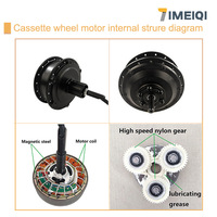 Moteur de moyeu haute efficacité et forte puissance 24v 250w pour kits de conversion de moto électrique kit de moteur de vélo électrique