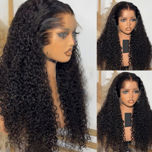 Nguyên Việt Nam xoăn tóc giả tóc con người cho phụ nữ M lagos chân tóc HD Trong Suốt Ren phía trước Tóc Giả glueless tóc giả tóc con người - Product Image 4