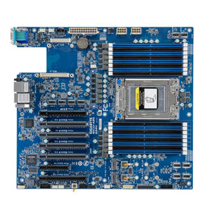 Carte mère de serveur E-ATX professionnelle d'occasion MZ32-AR0, socket SP3, DDR4 quadri-canaux, processeurs AMD EPYC série 7001, SATA 2048 Go - Product Image 1