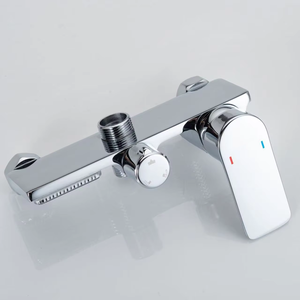 Sistema <span class=keywords><strong>Doccia</strong></span> Moderno Minimalista in Rame Cromato con Tubo Quadrato, <span class=keywords><strong>Doccia</strong></span> a Pioggia ad Alta Pressione, Montaggio a Parete, Set Completo per Uso Domestico - Product Image 2