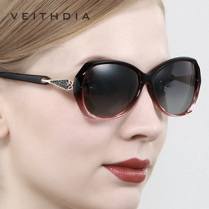 Veithdia – lunettes de soleil polarisées pour femmes, verres UV400 TAC, monture en plastique et métal, lunettes de conduite à la mode, 3170 - Product Image 1