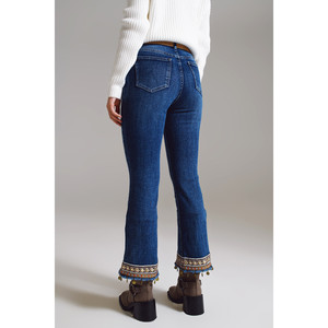 Jeans acampanados con dobladillo adornado - Product Image 4