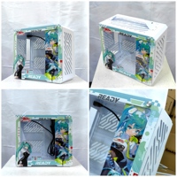 Bonne qualité Nouveau design Personnalisé Hatsunes Miku Portable élément en aluminium Vert Cartoon Computer Cases M-Atx/ITX Small 240mm