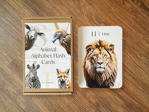 Animales Alfabeto Tarjetas Flash Montessori Flashcards Aprendizaje Temprano Tarjeta Flash - Product Image 4