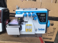 Machine à coudre surjeteuse à grande vitesse à quatre fils Britex GT917D-4, prix économique, bleu marine