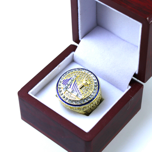 Bague de championnat des <span class=keywords><strong>Golden</strong></span> <span class=keywords><strong>State</strong></span> Warriors 2017, championnat de basket-ball américain, alliage, bague tendance - Product Image 3