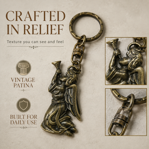 Happy Angel Metal Keyholder Lovely Angel Figure Key Ring Decorative Pendant For <b>Ladies</b> Gift <b>Backpack</b> Accessory - Product Image 4