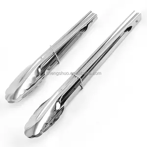 Kitchen Clever Function Uses Of Bread Food Tongs Heavy Duty Stainless Steel Food Tong Bbq Clip With Non-slip Anti-scald Handle