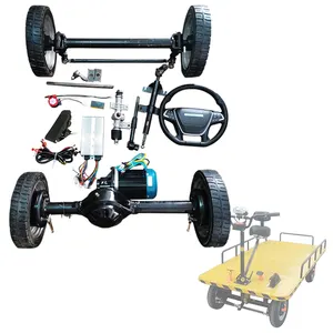 1500W electric car conversion kit load 1 tons electric brushless rear axle with front steering axle electric car accessories
